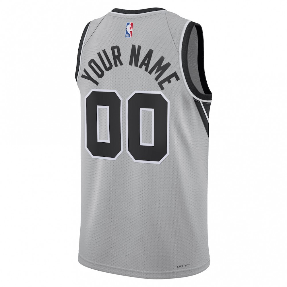 San Antonio Spurs Jordan Brand Unisex Swingman Custom Jersey - Statement Edition - Silver-Pro Kit Vault | Brand New 26/27 Sports Jerseys